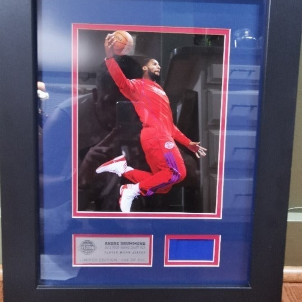Framed Basketball Player Photo with Black Frame